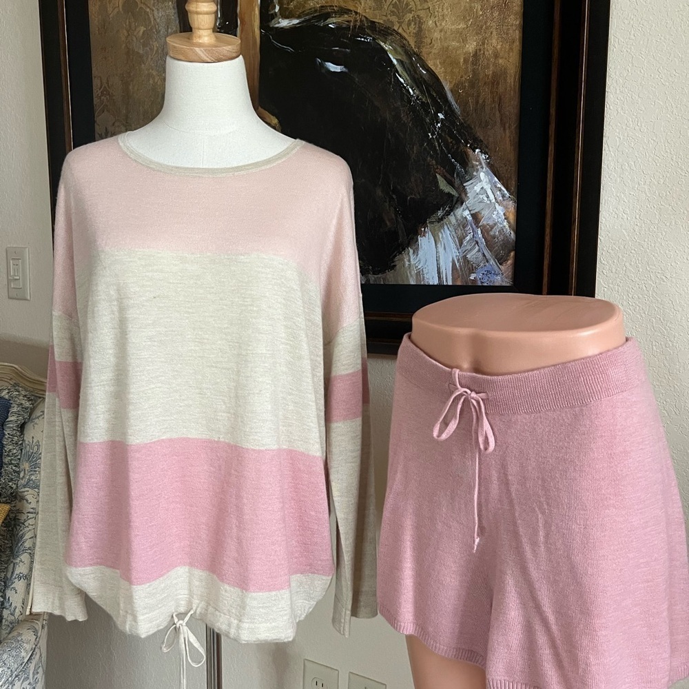NWT Haven Well Within 100% Cashmere Set Pink